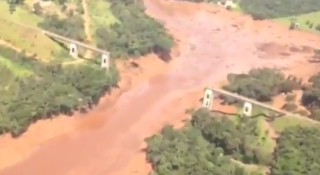 Pukla brana u Brazilu Foto twitter/Bernardo Candido@candidobm