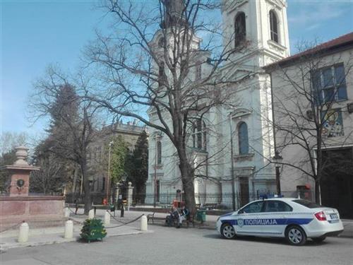 Poginuo radnik koji je radio na popravci krova Crkve Sveti Nikola u Sr. Karlovcima Foto: Tanjug