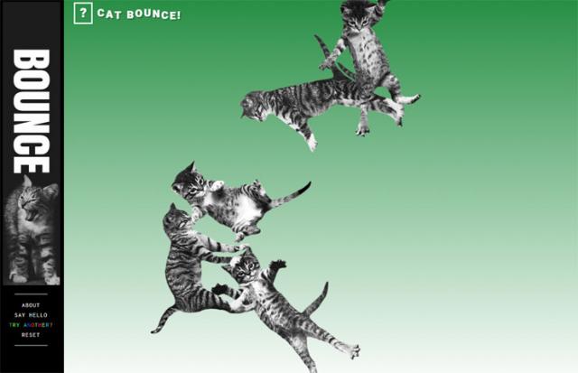  Sajt "Cat bounce"(Mačka koja odskakuje) Foto: printskrin