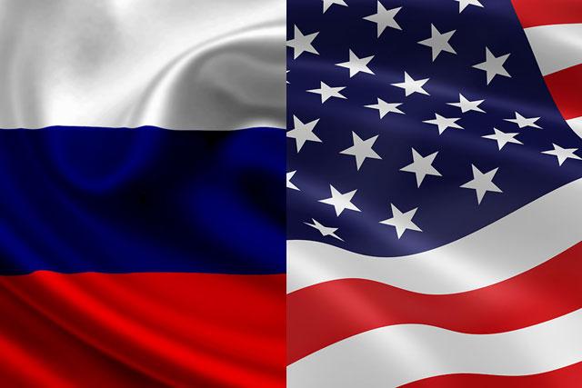 Zastave SAD i Rusije  Foto Tanjug, ilustracija