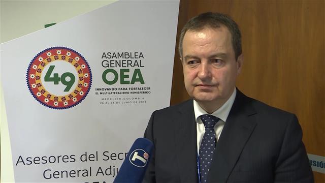 Ministar spoljnih poslova Srbije Ivica Dačić na zasedanju OAD-a  Foto: Tanjug/video