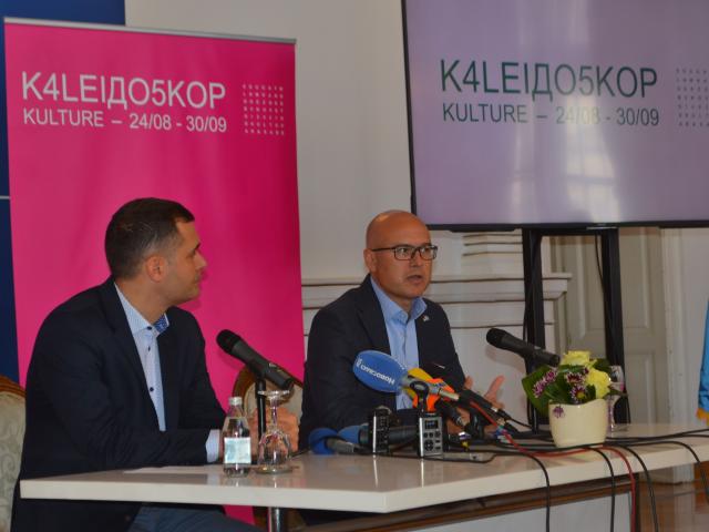 Nemanja Mileković i Miloš Vučević na predstavljanju Kaleidoskopa kulture Foto: novisad.rs