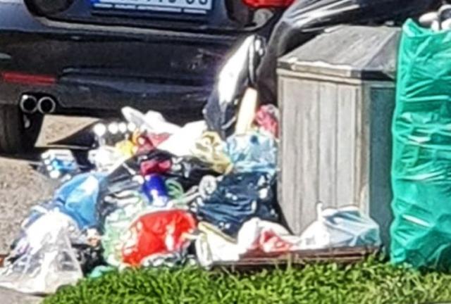  Otpad se  odlaže  pored kontejnera  foto: JKP „Čistoća