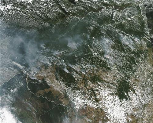 Požar u Amazoniji Foto: NASA via AP