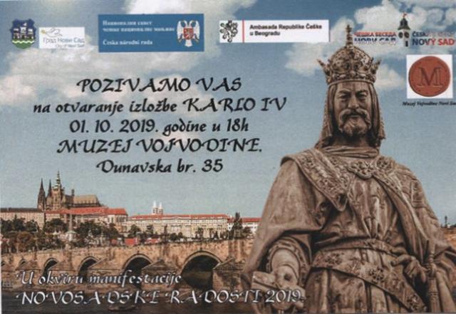 Otva­ra­nje iz­lo­žbe „Kar­lo IV” pred­vi­đe­no je 1. ok­to­bra u 18 ča­so­va u Mu­ze­ju Voj­vo­di­ne Foto: promo