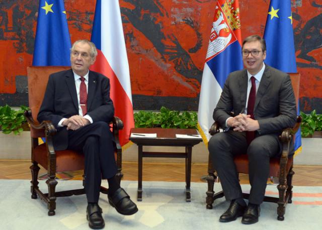 Predsednici Zeman i Vučić/Tanjug/Predsedništvo Srbije
