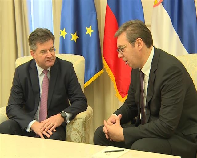 Vučić i Lajčak Foto: Tanjug/video