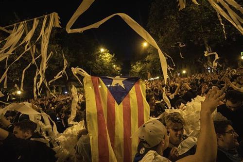 Protesti u Barseloni Foto: AP Photo/Bernat Armangue