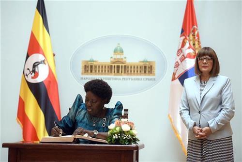  Gojković sa predsednicom parlamenta Ugande Rebekom Kadaga Foto: Tanjug/video