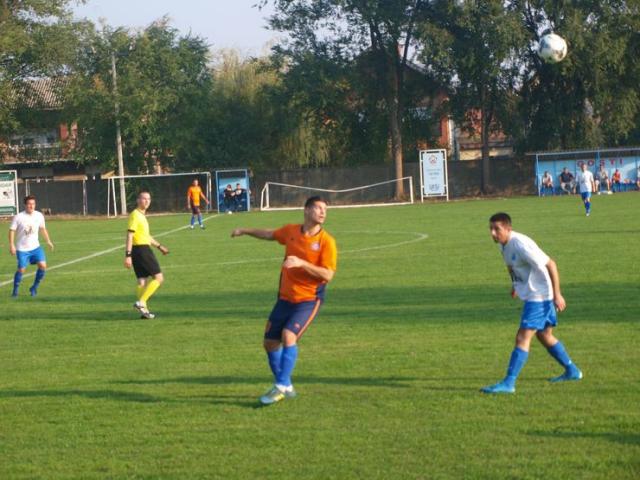 Momenat sa utakmice u Kisaču   Foto: P. Palik