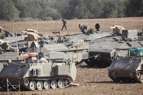  Položaj izraelske vojske u Pojsau Gaze Foto: AP Photo/Ariel Schalit