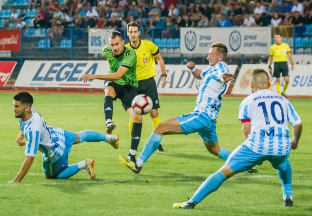 Momenat sa utakmice između Spartaka i TSC-a, odigrane u Subotici Foto: TSC