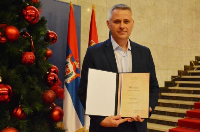 Igor Jurić je prvi dobitnik Pokrajinsko priznanje iz oblasti ljudskih i manjinskih prava “Ljudevit Mitaček” Foto: V. Fifa