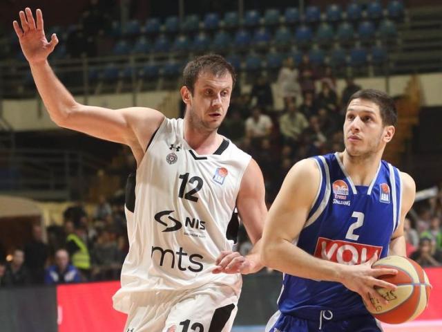  Novica Veličković (Partizan) i Nikola Ivanović (Budućnost) Foto: ABA liga