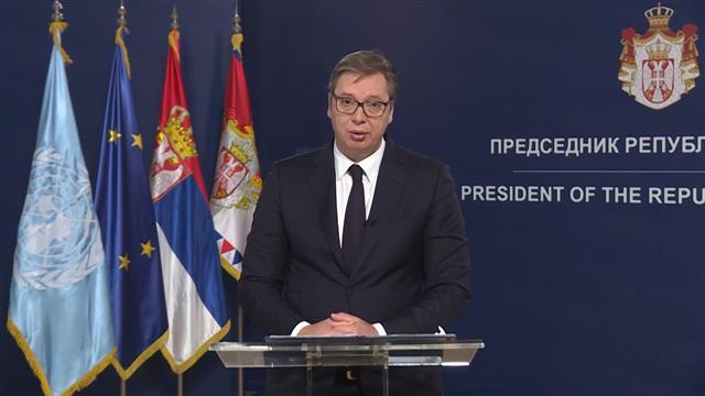 Obraćanje predsednika Srbije Aleksandra Vučića na generalnoj debati 75. zasedanja UN-a Foto: Tanjug/video