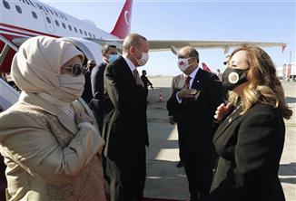 Erdogan u poseti turskom delu Kipra Foto: AP Photo/Nedim Enginsoy, Turkish Presidency via AP, Pool
