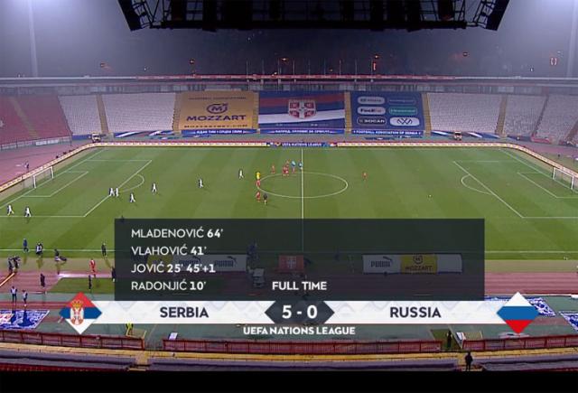 Srbija ubedljiva protiv Rusije 5:0 Foto: NovaS/prinskrin