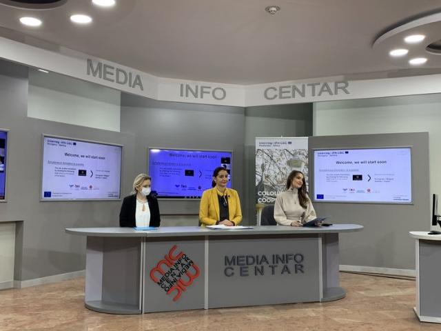 Završna onlajn konferencija „Raznobojna saradnja” u Medija centru Vojvodine  Foto: Pokrajinska vlada