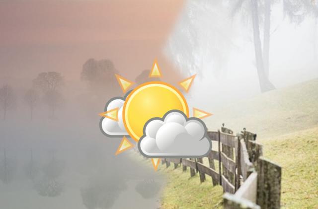 magla oblaci sunce